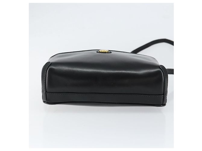 Borsa a Spalla in Pelle Nera e Oro Auth BA7973 di GUCCI Nero D'oro - vista 10