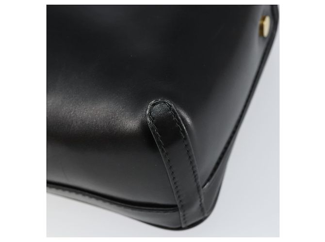 Borsa a Spalla in Pelle Nera e Oro Auth BA7973 di GUCCI Nero D'oro - vista 11