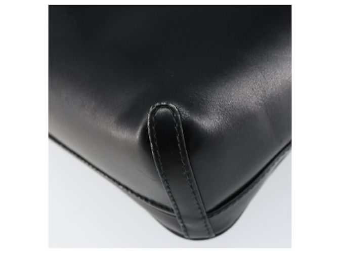 Borsa a Spalla in Pelle Nera e Oro Auth BA7973 di GUCCI Nero D'oro - vista 12