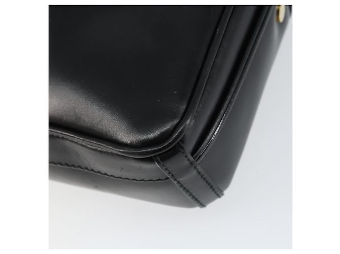 Borsa a Spalla in Pelle Nera e Oro Auth BA7973 di GUCCI Nero D'oro - vista 13
