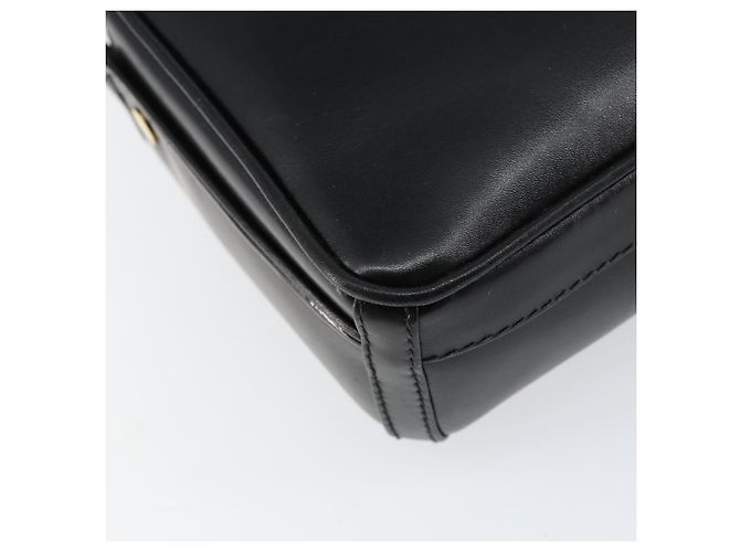 Borsa a Spalla in Pelle Nera e Oro Auth BA7973 di GUCCI Nero D'oro - vista 14