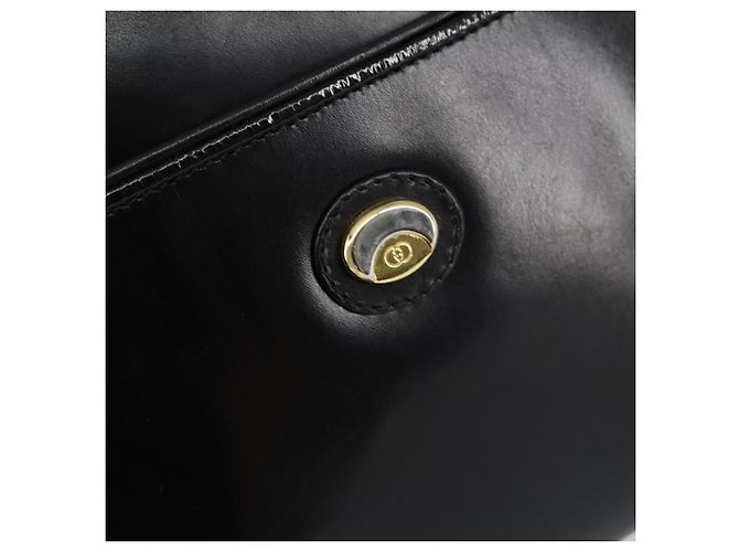 Borsa a Spalla in Pelle Nera e Oro Auth BA7973 di GUCCI Nero D'oro - vista 15