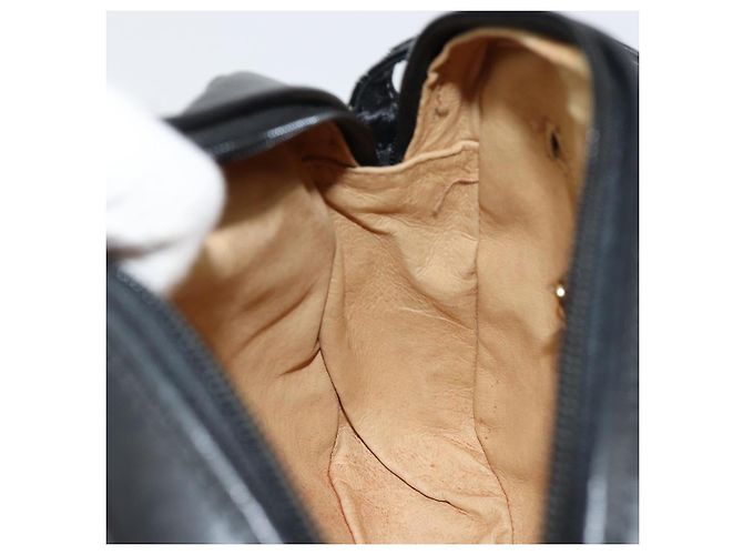 Borsa a Spalla in Pelle Nera e Oro Auth BA7973 di GUCCI Nero D'oro - vista 20