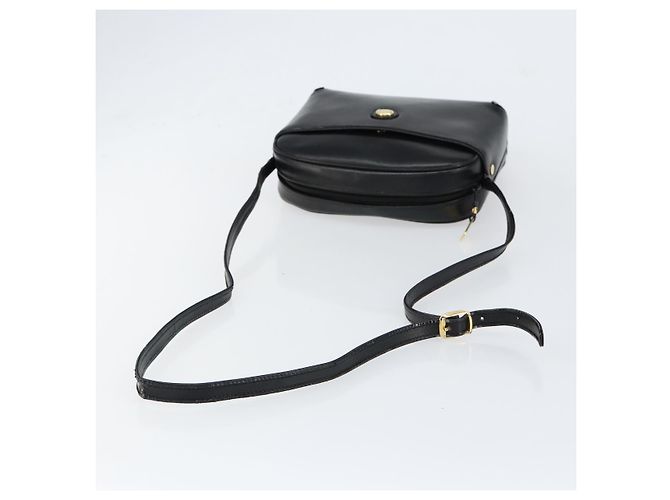Borsa a Spalla in Pelle Nera e Oro Auth BA7973 di GUCCI Nero D'oro - vista 7