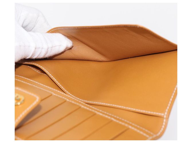 GUCCI Cartera Larga Micro GG Supreme PVC Beige Oro 035 001 0758 Auth am9600V - vista 13