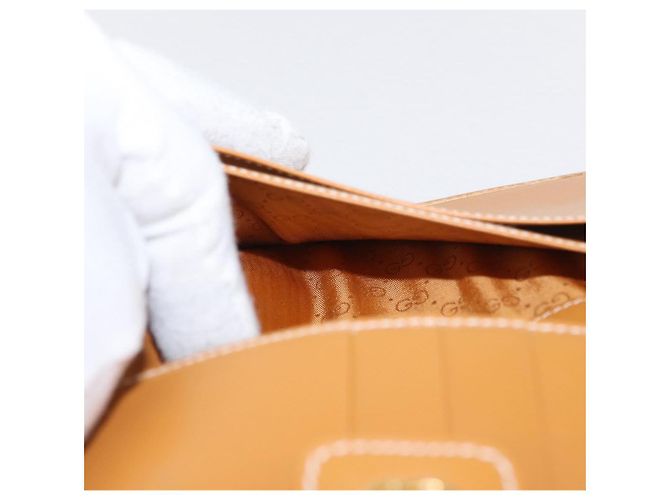 GUCCI Cartera Larga Micro GG Supreme PVC Beige Oro 035 001 0758 Auth am9600V - vista 14