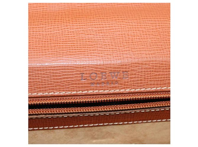 LOEWE Cartella Anagramma Pelle Verde Oro Auth bs30318 D'oro - vista 17