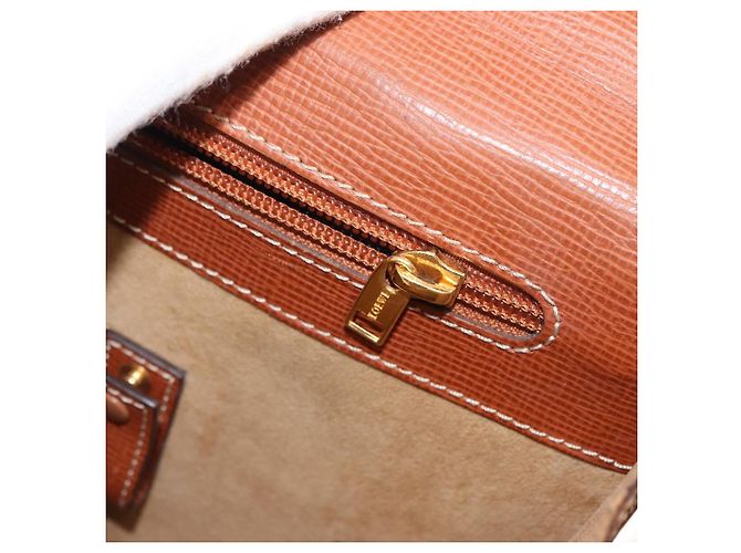LOEWE Cartella Anagramma Pelle Verde Oro Auth bs30318 D'oro - vista 20