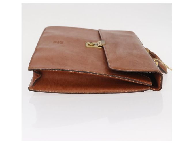 LOEWE Cartella Anagramma Pelle Verde Oro Auth bs30318 D'oro - vista 3