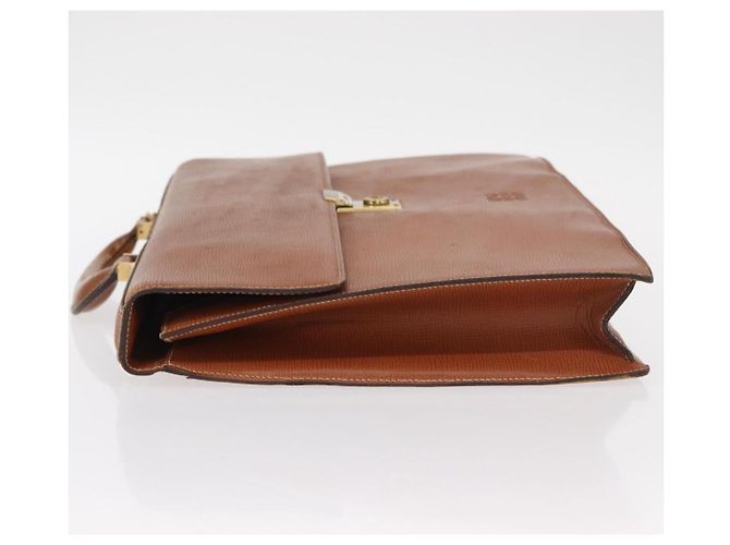 LOEWE Cartella Anagramma Pelle Verde Oro Auth bs30318 D'oro - vista 4