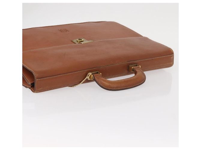 LOEWE Cartella Anagramma Pelle Verde Oro Auth bs30318 D'oro - vista 6