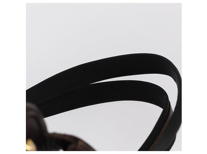 Zaino LOEWE in tela PVC nero e oro Auth 150809 D'oro - vista 14