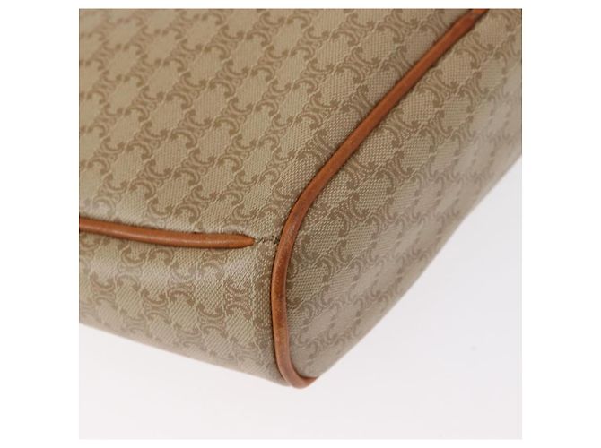 Céline Borsa a Spalla in Tela Macadam CELINE PVC Beige Oro Auth 152081 D'oro - vista 16