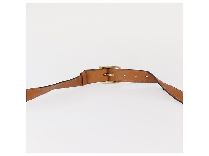 Céline Borsa a Spalla in Tela Macadam CELINE PVC Beige Oro Auth 152081 D'oro - vista 8