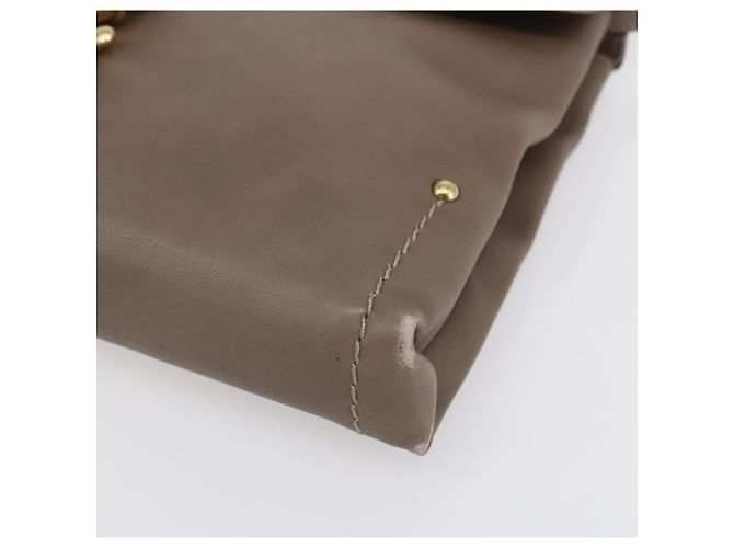 BALLY Borsa a Spalla in Pelle Beige Oro Auth BA7570 D'oro - vista 10