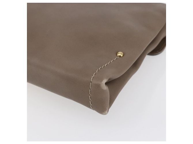 BALLY Borsa a Spalla in Pelle Beige Oro Auth BA7570 D'oro - vista 16
