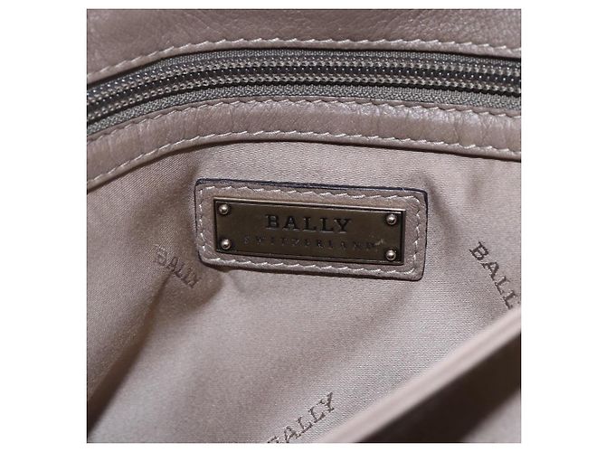 BALLY Borsa a Spalla in Pelle Beige Oro Auth BA7570 D'oro - vista 19