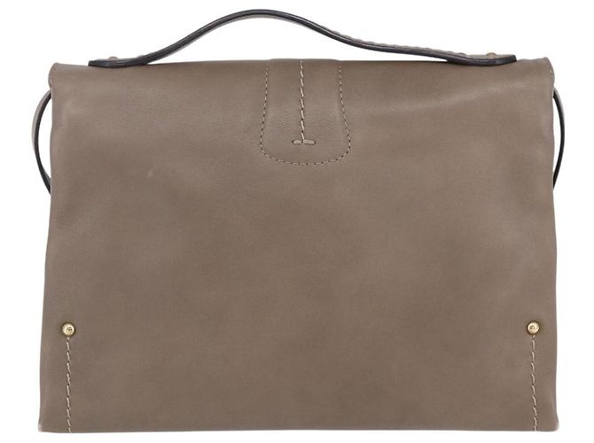 BALLY Borsa a Spalla in Pelle Beige Oro Auth BA7570 D'oro - vista 2