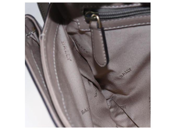 BALLY Borsa a Spalla in Pelle Beige Oro Auth BA7570 D'oro - vista 22
