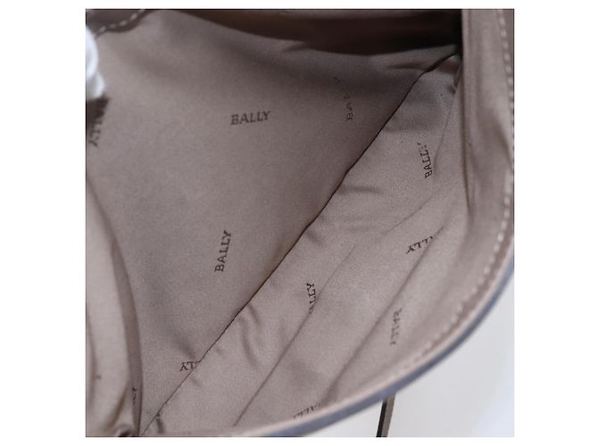 BALLY Borsa a Spalla in Pelle Beige Oro Auth BA7570 D'oro - vista 24