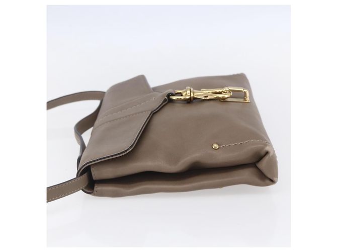 BALLY Borsa a Spalla in Pelle Beige Oro Auth BA7570 D'oro - vista 3
