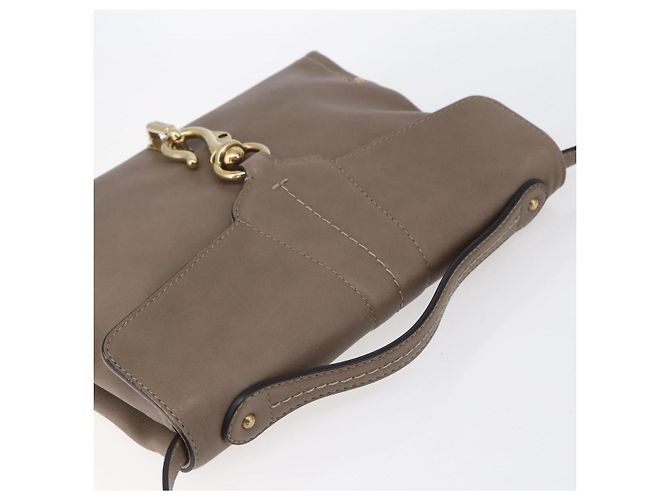 BALLY Borsa a Spalla in Pelle Beige Oro Auth BA7570 D'oro - vista 6