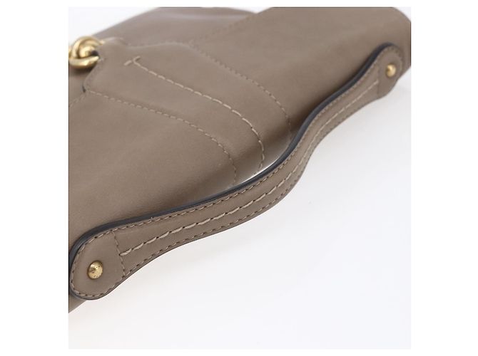 BALLY Borsa a Spalla in Pelle Beige Oro Auth BA7570 D'oro - vista 7