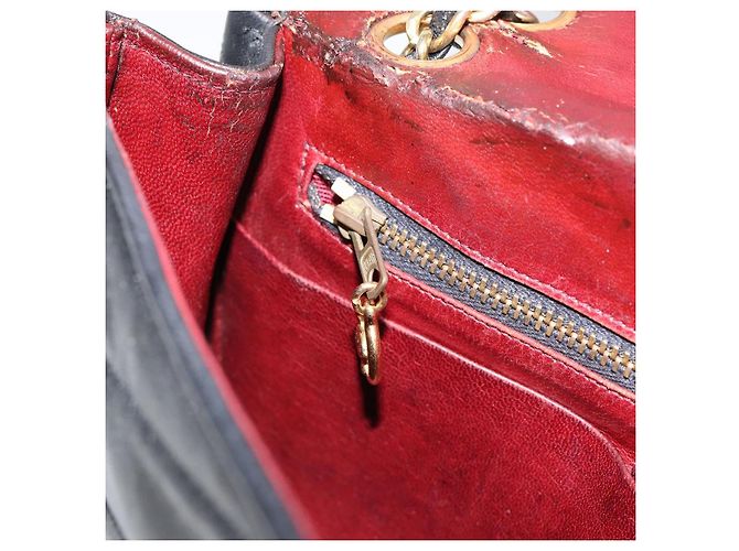 Borsa a Spalla CHANEL in Pelle di Agnello Nera Oro CC Auth bs30716 Nero D'oro - vista 21