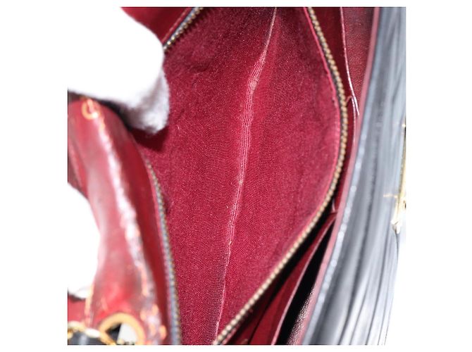 Borsa a Spalla CHANEL in Pelle di Agnello Nera Oro CC Auth bs30716 Nero D'oro - vista 22