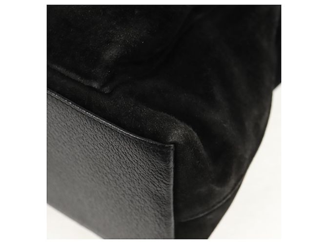 Borsa a mano in suede GUCCI Bamboo 2way Nera 002 2058 0508 0 Auth ep11483 Nero - vista 16