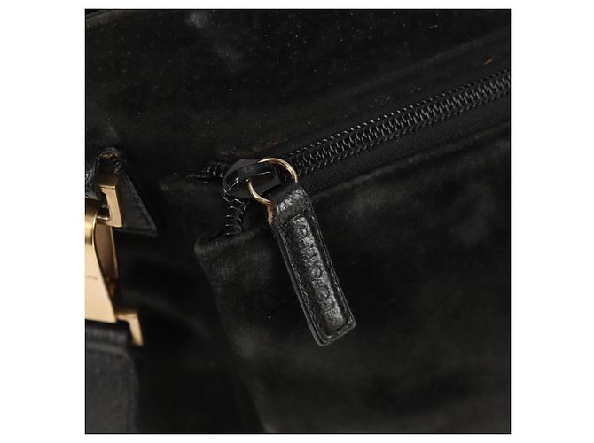 Borsa a mano in suede GUCCI Bamboo 2way Nera 002 2058 0508 0 Auth ep11483 Nero - vista 19