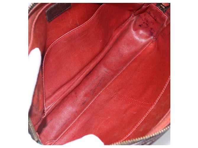 LOUIS VUITTON Trousse Toilette 25 Damier Ebene Borsa Clutch N47624 LV Auth bs30836 - vista 10