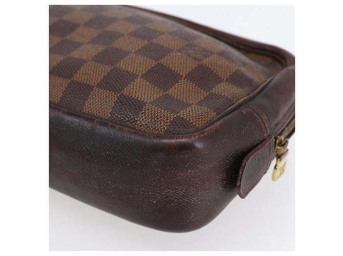 LOUIS VUITTON Trousse Toilette 25 Damier Ebene Borsa Clutch N47624 LV Auth bs30836 - vista 15