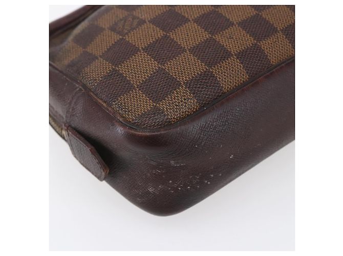LOUIS VUITTON Trousse Toilette 25 Damier Ebene Borsa Clutch N47624 LV Auth bs30836 - vista 16