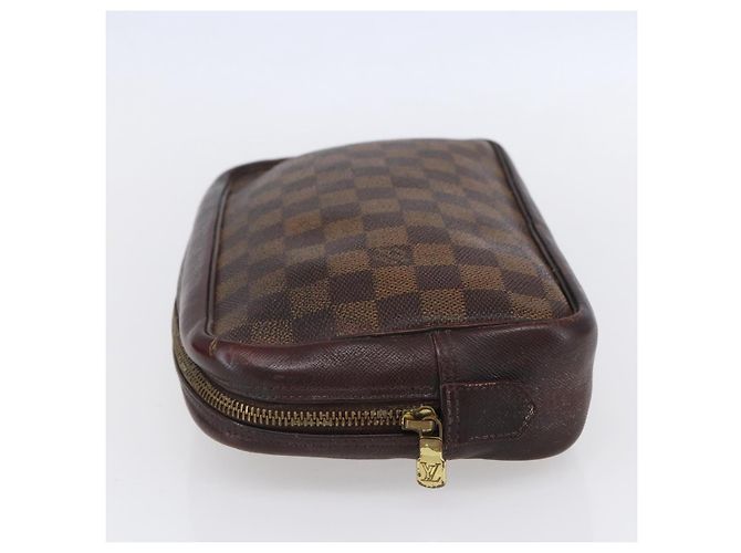 LOUIS VUITTON Trousse Toilette 25 Damier Ebene Borsa Clutch N47624 LV Auth bs30836 - vista 4