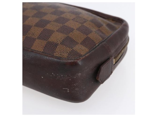 LOUIS VUITTON Trousse Toilette 25 Damier Ebene Borsa Clutch N47624 LV Auth bs30836 - vista 7