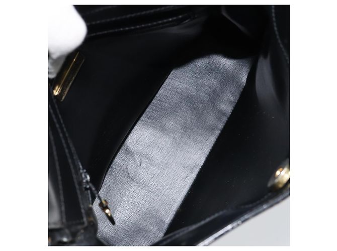 Borsa a Spalla Christian Dior in Pelle Nera Oro Auth 152185 Nero D'oro - vista 11