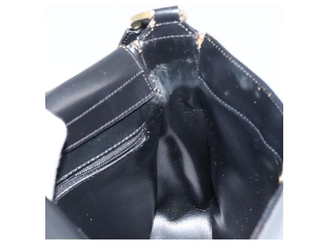 Borsa a Spalla Christian Dior in Pelle Nera Oro Auth 152185 Nero D'oro - vista 18