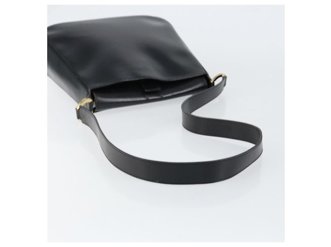 Borsa a Spalla Christian Dior in Pelle Nera Oro Auth 152185 Nero D'oro - vista 7