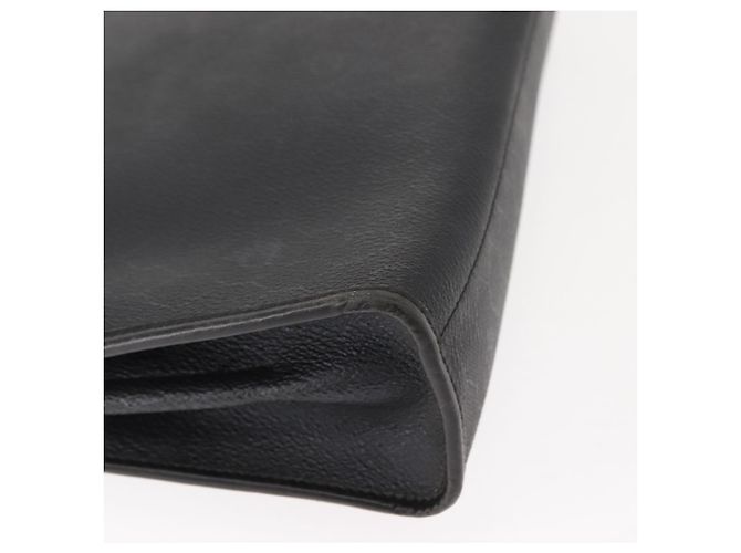 Bolso de mano de lona de panal PVC 2 en 1 Christian Dior negro y dorado Auth 149368 - vista 16