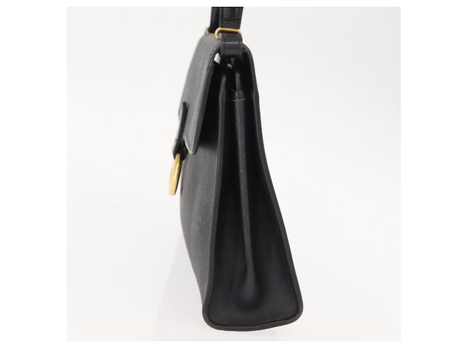Bolso de mano de lona de panal PVC 2 en 1 Christian Dior negro y dorado Auth 149368 - vista 3