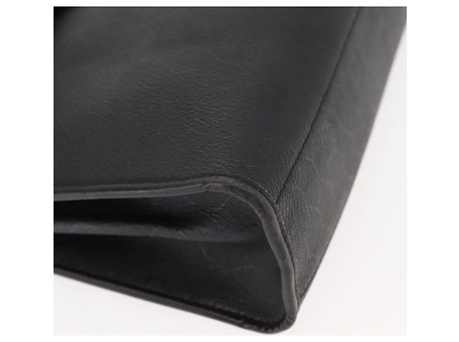 Bolso de mano de lona de panal PVC 2 en 1 Christian Dior negro y dorado Auth 149368 - vista 9