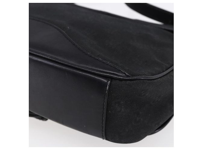 Borsa a Spalla GG Canvas Gucci Nera Oro Auth 152003 Nero D'oro - vista 15