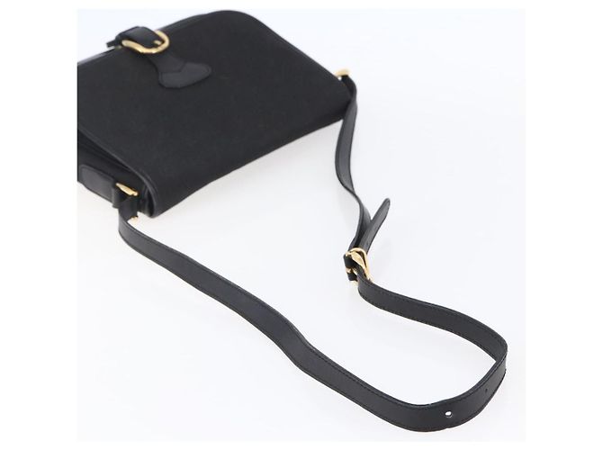 Borsa a Spalla GG Canvas Gucci Nera Oro Auth 152003 Nero D'oro - vista 7