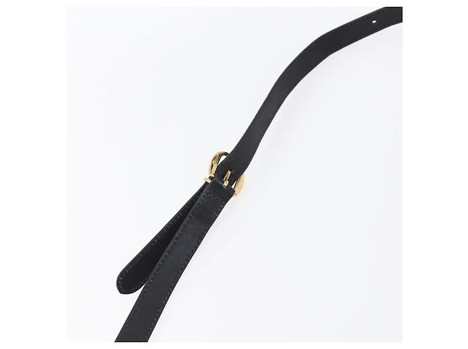 Borsa a Spalla GG Canvas Gucci Nera Oro Auth 152003 Nero D'oro - vista 8