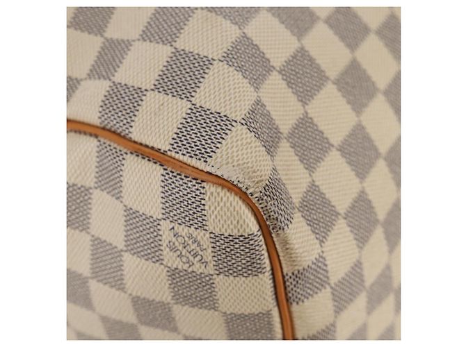 LOUIS VUITTON Borsa Boston Keepall 50 Damier Azur N41430 Auth LV 154925V - vista 16