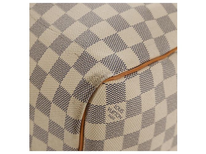 LOUIS VUITTON Borsa Boston Keepall 50 Damier Azur N41430 Auth LV 154925V - vista 17