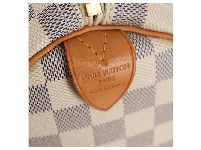 LOUIS VUITTON Borsa Boston Keepall 50 Damier Azur N41430 Auth LV 154925V - vista 18