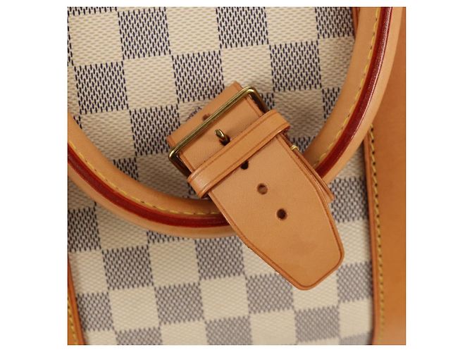LOUIS VUITTON Borsa Boston Keepall 50 Damier Azur N41430 Auth LV 154925V - vista 19