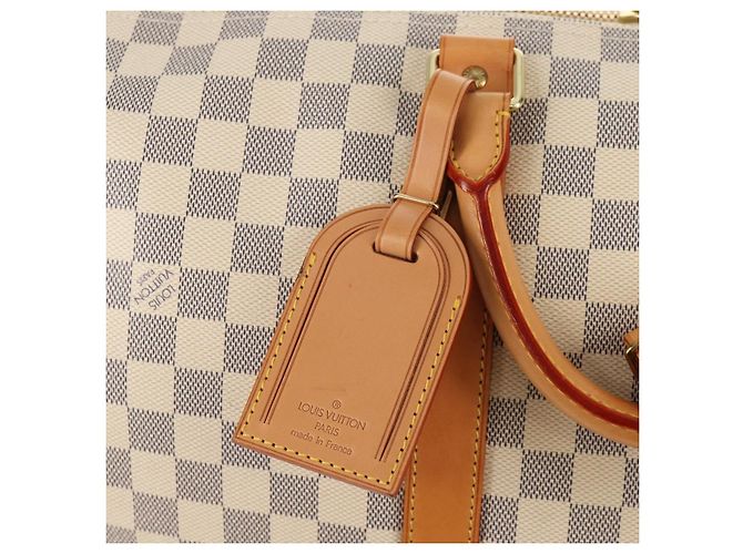 LOUIS VUITTON Borsa Boston Keepall 50 Damier Azur N41430 Auth LV 154925V - vista 20